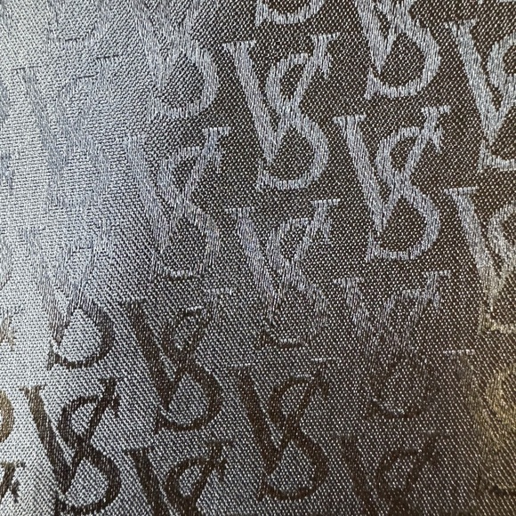 Victoria's Secret Black Cosmetic Bag with Embossed Design - Picture 6 of 6